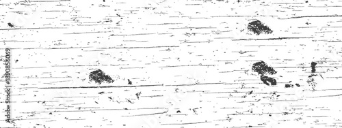 Black and white distressed wood grain overlay texture vector grunge background abstract vintage weathered surface pattern design