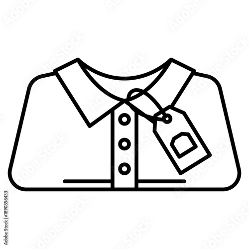 shirt icon isolated on white