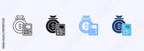 Budget Management Icon Set Multistyle Various Collection Element For Design