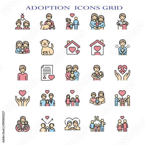 Adoption Concept Representing Love, Care, and Family Support