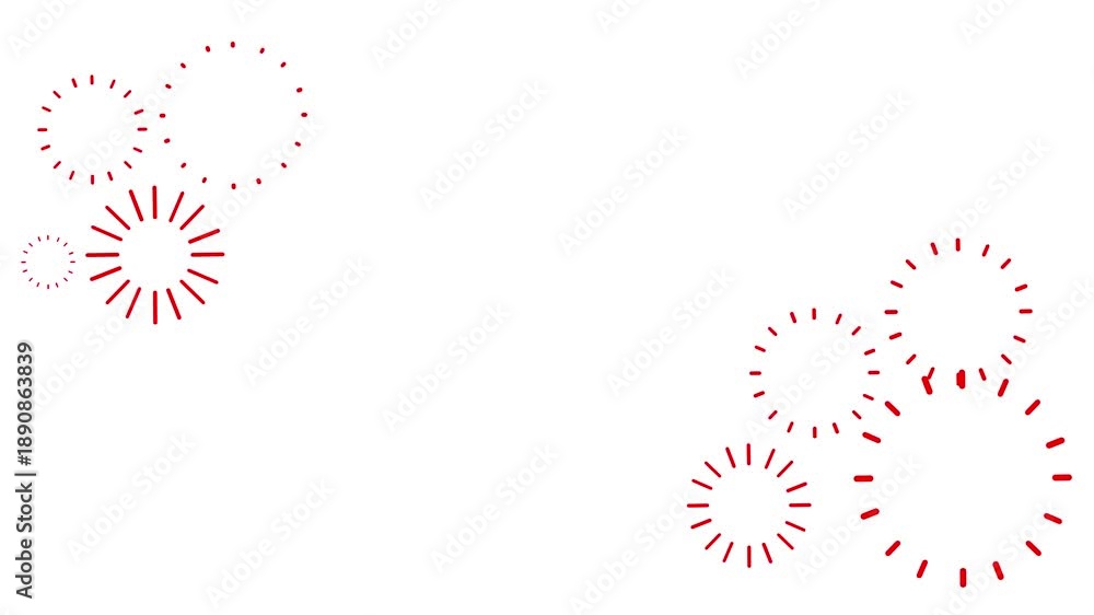 custom made wallpaper toronto digitalExplosive circle fireworks burst animation. Dynamic cartoon line burst fireworks animation.