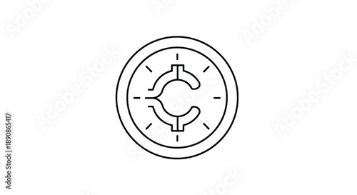 cryptocurrency-coin-icon-line-art