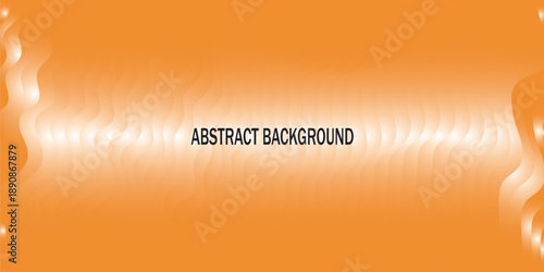 An abstract orange background vector illustration featuring a bright sun pattern and holiday light elements for a happy summer business banner or Christmas card template design