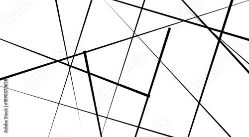Random geometric line pattern on a transparent background. Random line low poly pattern. abstract seamless line vector. 