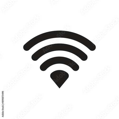 Wallpaper Mural Modern Wireless Internet Connection Icon Vector for Wifi Signal Network Technology and Digital Communication Symbol Design Torontodigital.ca