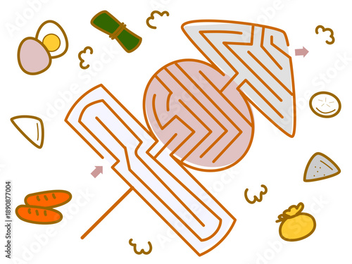 おでんの迷路