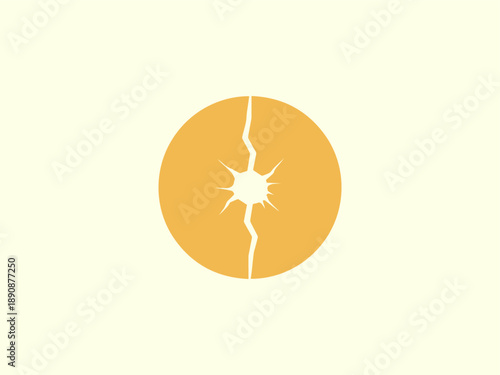 Cracked Sphere Revelation Abstract