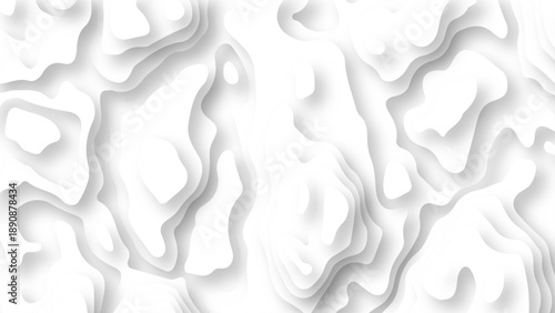 Abstract White paper cut background with lines.3d realistic papercut. Abstract modern Paper cut white background white waves background.