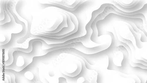 Abstract White paper cut background with lines.3d realistic papercut. modern wallpaper texture and 3d realistic design use for banner flyers.