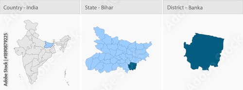 Banka_Map detailed map illustration graphic for educational reference, geographic visualization, design layouts, presentations, digital media and prin