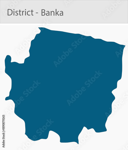 Banka detailed map illustration graphic for educational reference, geographic visualization, design layouts, presentations, digital media and print us