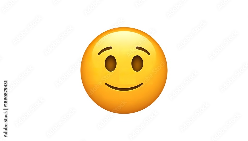 Fototapeta premium A smiling emoji with a winking face is displayed on a white background