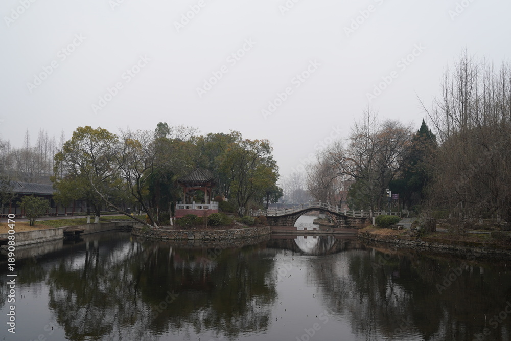 Fototapeta premium Traditional Chinese pavilion architecture