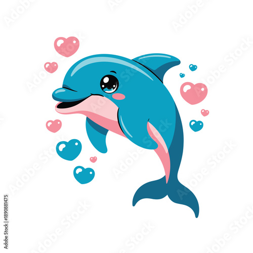 World oceans day kids poster, cute dolphin with hearts, marine conservation event, beach cleanup sign, aquarium talk session, craft activity