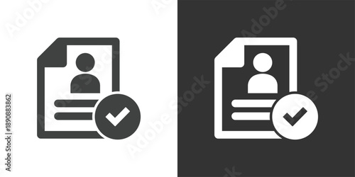 Verified Profile icon. Solid glyph series icon