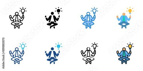 Problem Solving icons set multiple style collection. Editable stroke 
