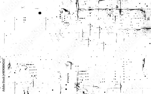 Grunge halftone black and white horizontal. Grayscale abstract texture for design and decoration. Black and white halftone the background stains, cracks, chips. Vintage old texture halftone. 