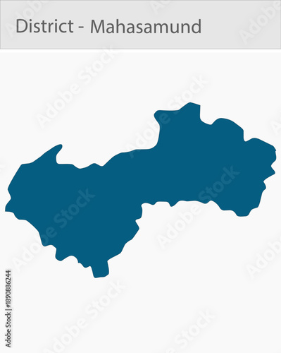 Mahasamund_Map_Chhattisgarh detailed map illustration graphic for educational reference, geographic visualization, design layouts, presentations, digi