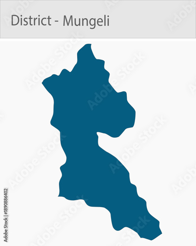 Mungeli_Map_Chhattisgarh detailed map illustration graphic for educational reference, geographic visualization, design layouts, presentations, digital