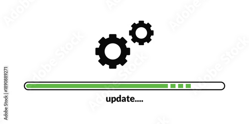 system update loading process icon.