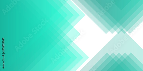 Vector Abstract teal and white geometric composition. Modern design with overlapping translucent layers. Soft gradients and shapes create a visual interplay.