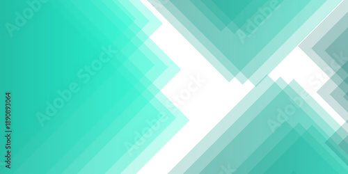 Vector Abstract modern geometric teal abstract art background. Featuring a vibrant blend of teal, aquamarine, and overlapping angular shapes. creating a dynamic visual composition.
