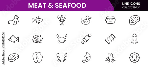 Graphic design web icons set in duotone outline stroke design. Pack pictograms with color palette, content, freelance, print, painting, brainstorm, portfolio, creative idea, tool. Vector illustration.