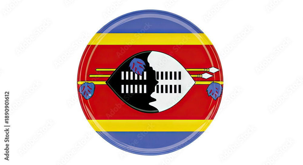 Obraz premium Eswatini Flag Badge