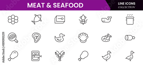 Graphic design web icons set in duotone outline stroke design. Pack pictograms with color palette, content, freelance, print, painting, brainstorm, portfolio, creative idea, tool. Vector illustration.