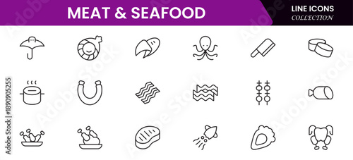 Graphic design web icons set in duotone outline stroke design. Pack pictograms with color palette, content, freelance, print, painting, brainstorm, portfolio, creative idea, tool. Vector illustration.