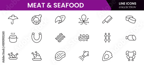 Graphic design web icons set in duotone outline stroke design. Pack pictograms with color palette, content, freelance, print, painting, brainstorm, portfolio, creative idea, tool. Vector illustration.