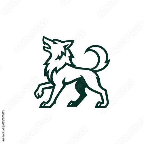 Heraldic Wolf Logo