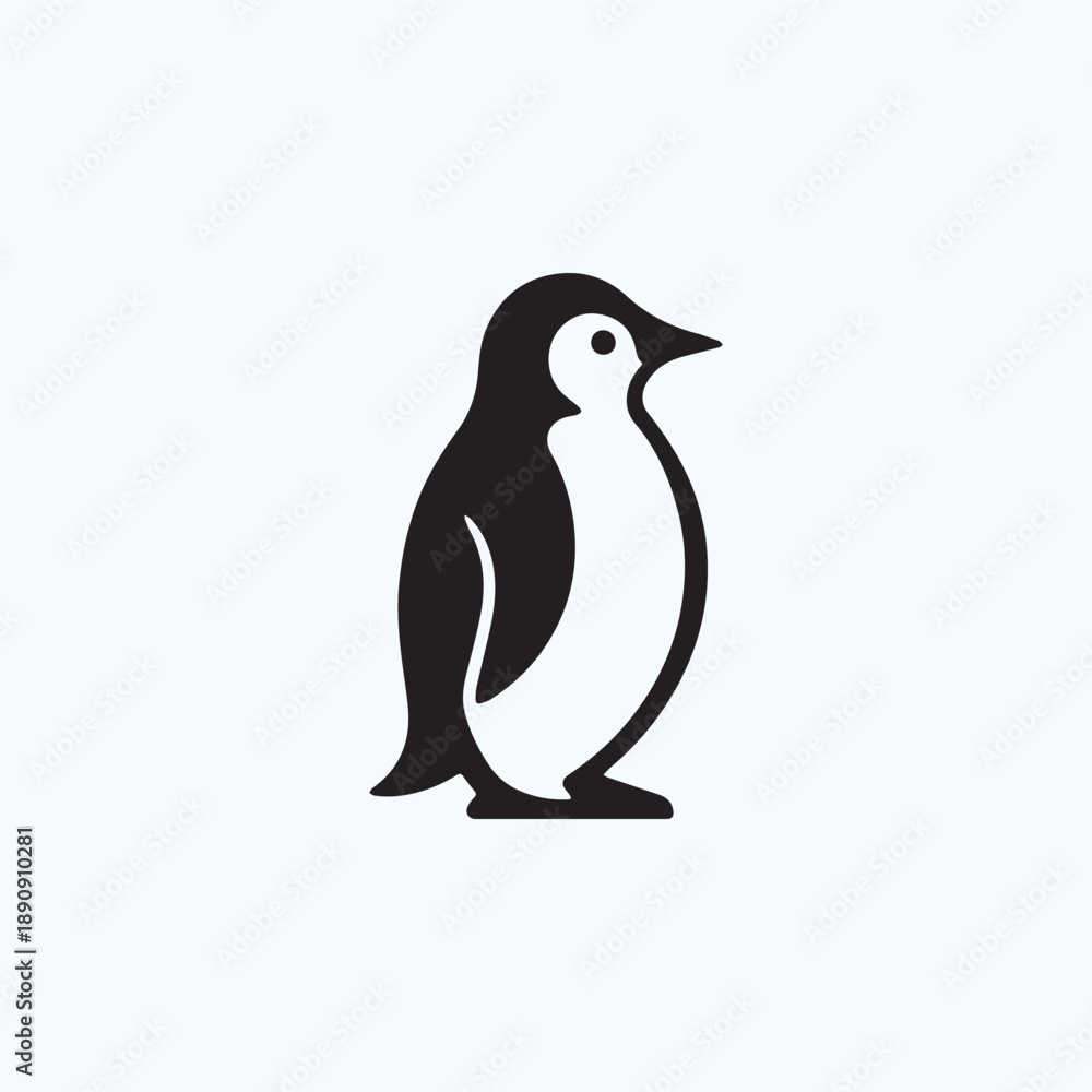 Obraz premium Simple Penguin Logo