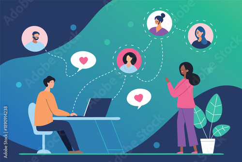 Online Group Chat Connection