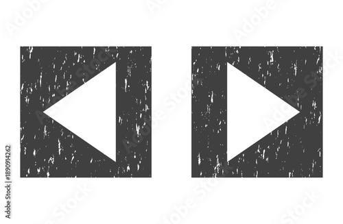 黒いスタンプ風　エレベーターボタン矢印左右