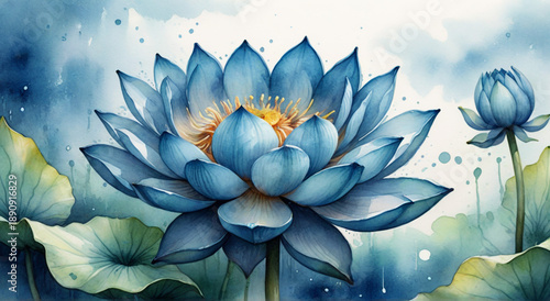 water lily in the water