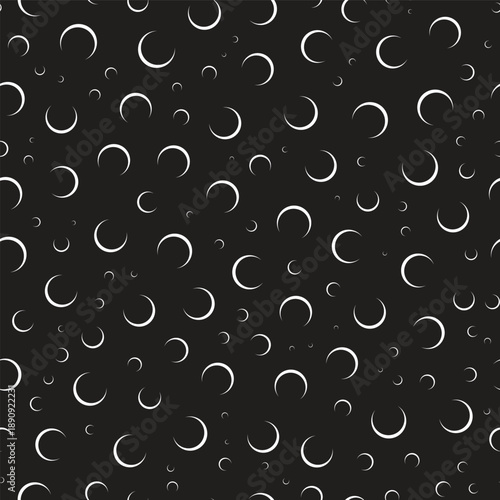 Seamless pattern of crescent moon symbols minimalist celestial background for astronomy and night sky themes vector illustration EPS Vector