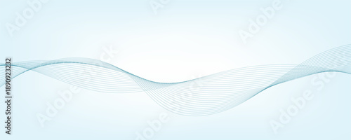 Abstract wave line background with smooth gradient and flowing motion for digital design and branding