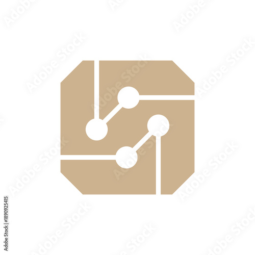 Chip technology icon vector illustration