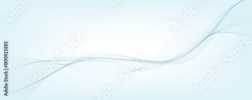 Abstract wave line background with smooth gradient and flowing motion for digital design and branding
