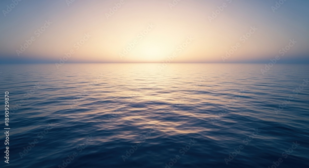 Obraz premium Ocean Horizon Sunrise Calm Water