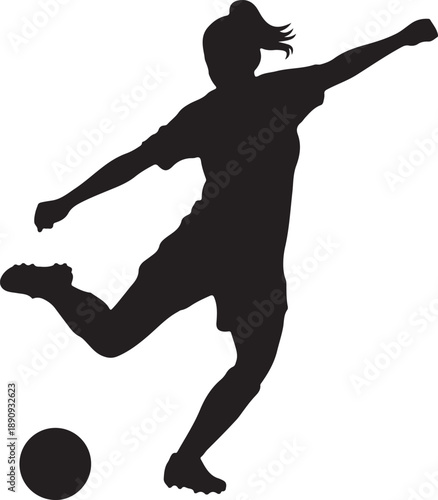SILHOUETTE FOOTBALL FEMME