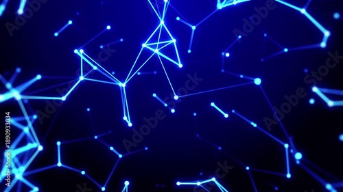 Abstract Futuristic Technology Network Background