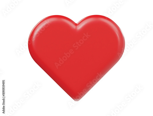 Valentines day romantic love icon 3d render illustration