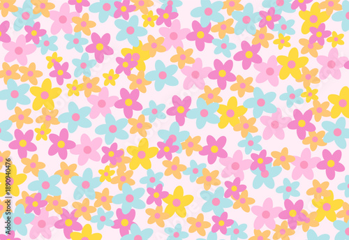 Various colourful flower patterns for spring and summer wallpaper, background, fabric print, floral pattern, textile, nature, garden, backdrop, garment, picnic blanket, duvet, phone case, book cover