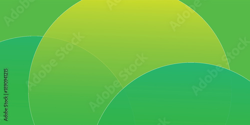 Abstract green circle background. Fluid shapes composition. vector design concept. Decorative web layout or poster, banner simple