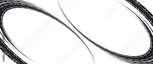 Tire tread marks, wheel textures, tire marks - car racing, motocross, drift, rally, off-road and others. modern