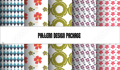 Floral pattern design, you are using your design background.