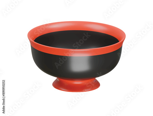 russian bowl icon 3d illustration render