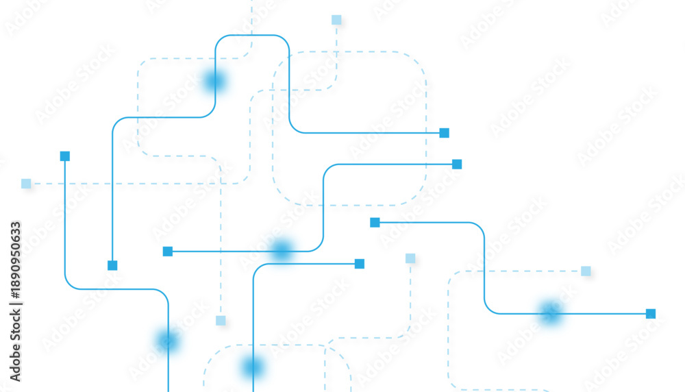 Obraz premium Abstract futuristic technology background. Technology background with crossed lines and dots.